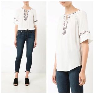 Paige embroidered blouse